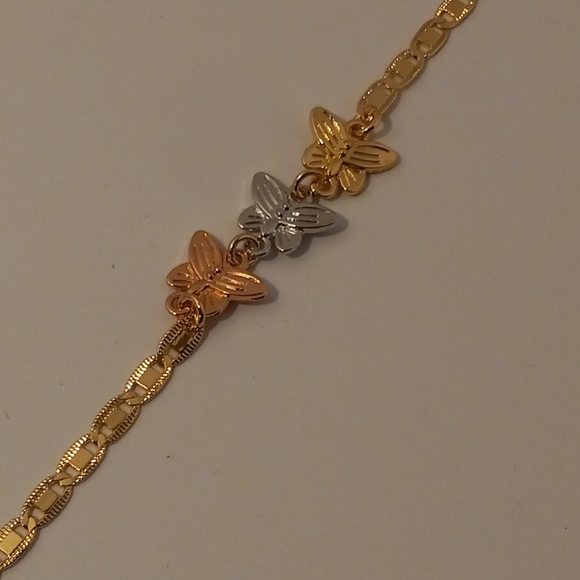 Gold Layered Woman Bracelet Butterfly/ORO LAMINADO - Picture 6 of 8